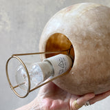 Alabaster Pendant Light in Amber