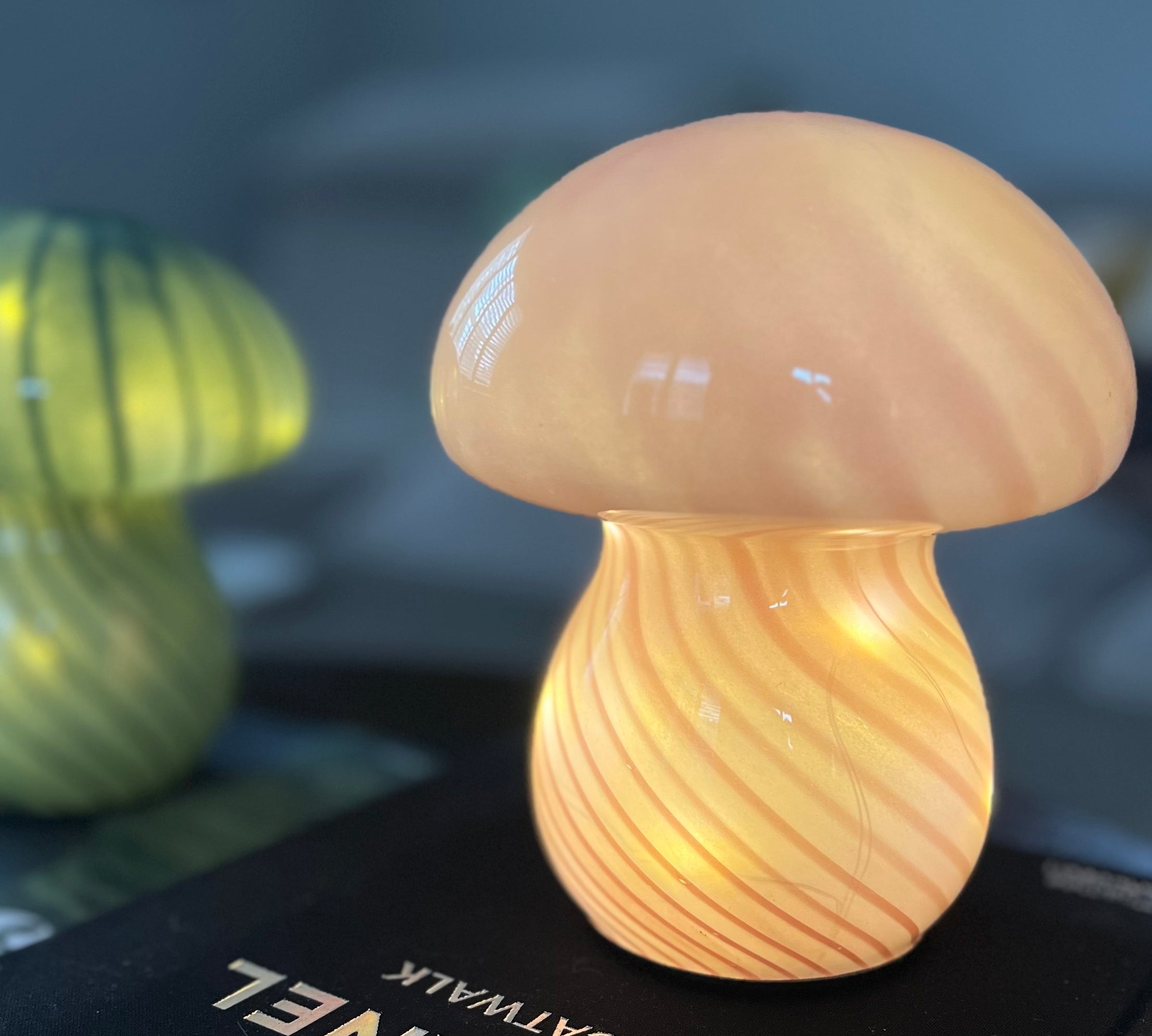 pink mushroom lamp