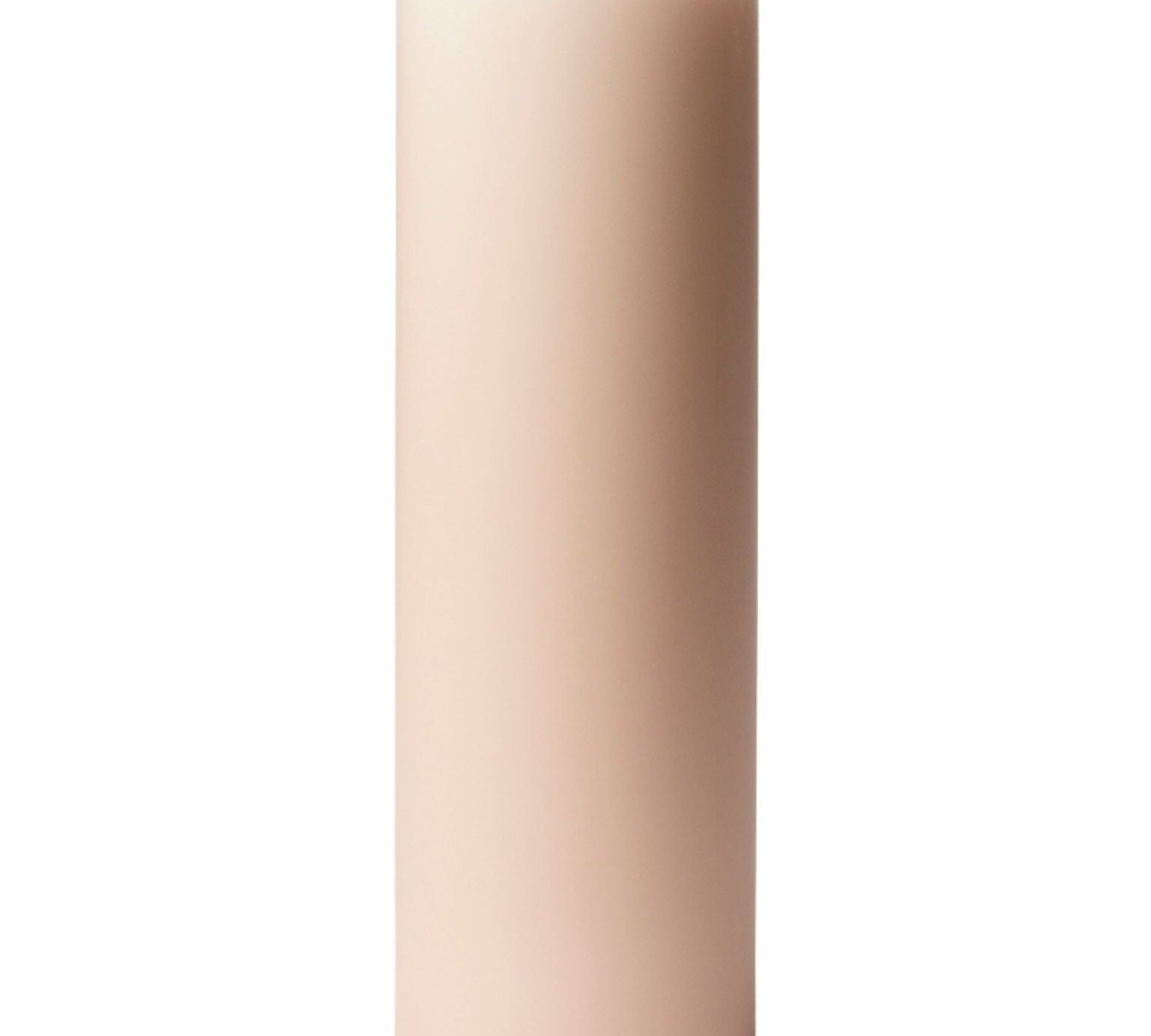pink pillar candle on a white background