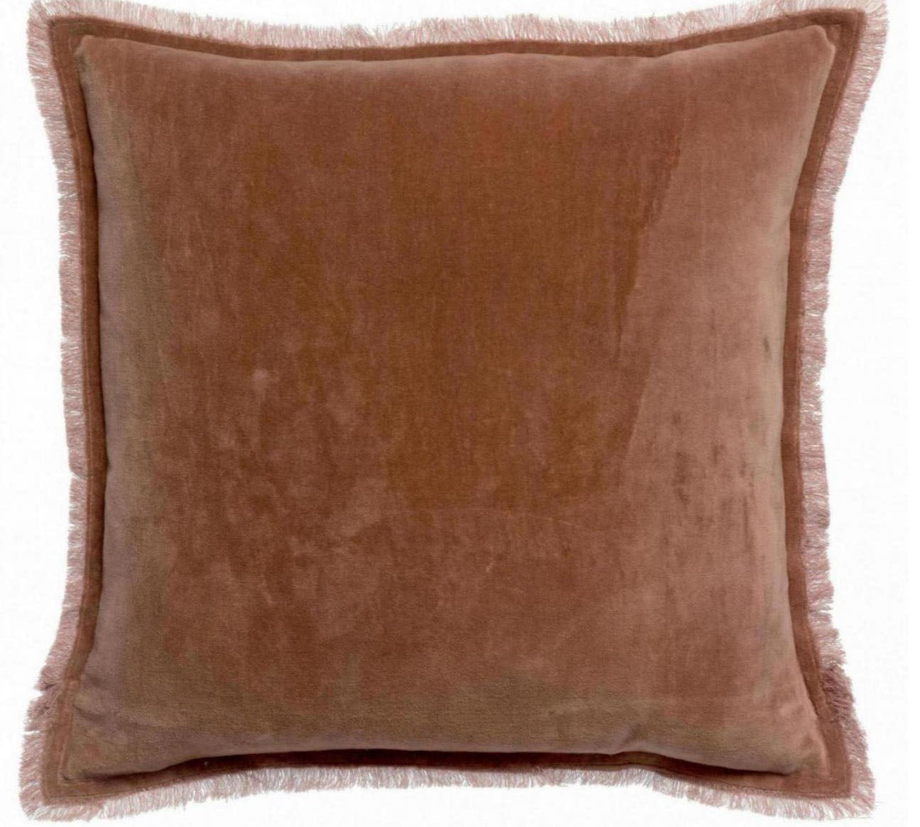 dark pink velvet cushion by Vivaraise 