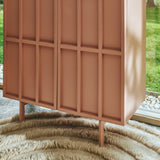 round fluffy rug by HKLiving