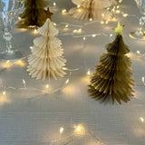 silver cluster string lights 