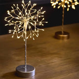 Dandelion table lamp in silver 
