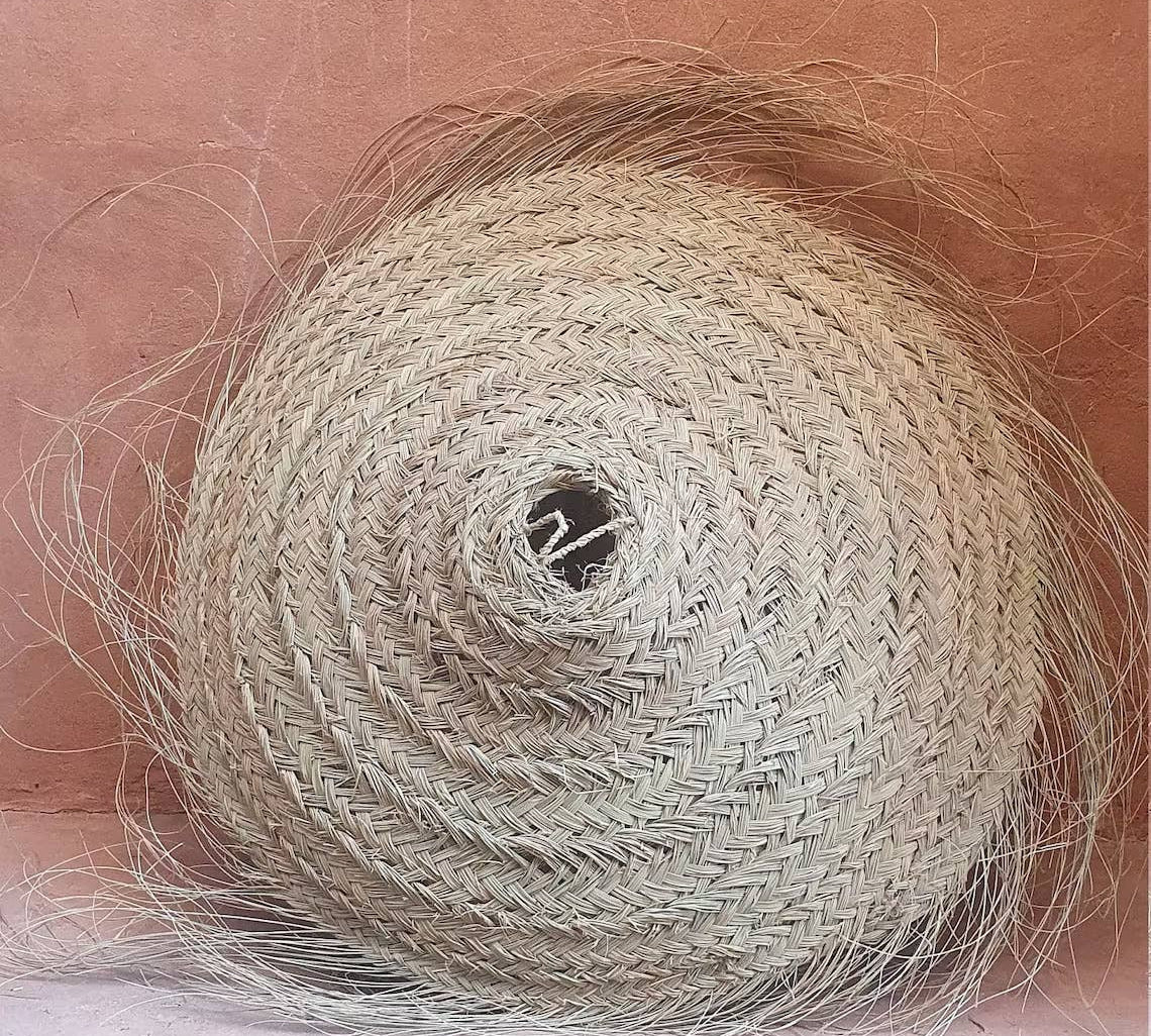 straw Moroccan pendant light 