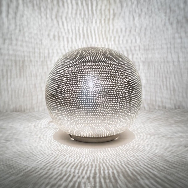 Filisky Silver Ball Table Lamp - Small