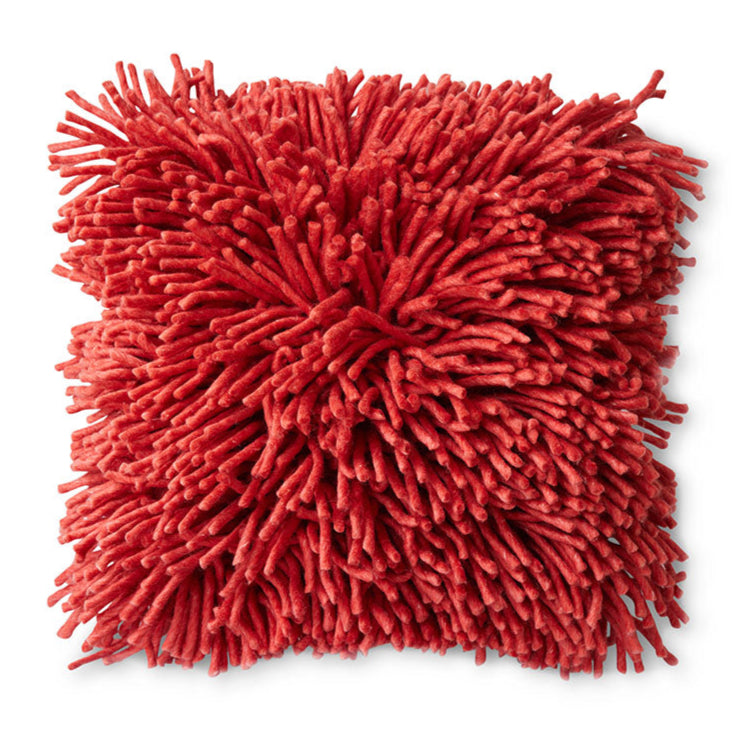 Fluffy Red Cushion by HKliving