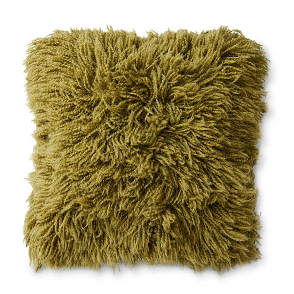 Fluffy Green Cushion by HKliving