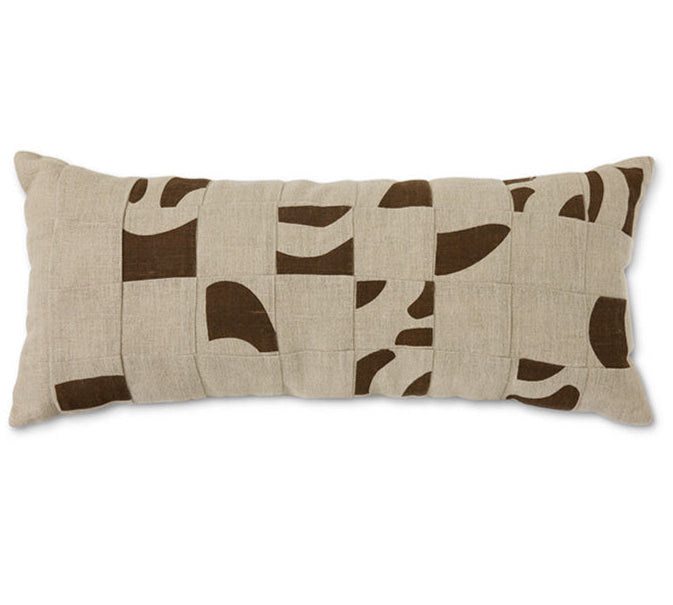 Natural Patchwork Cushion by HKLIVING