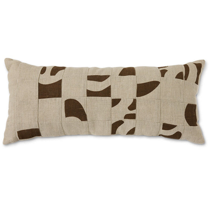 Natural Patchwork Cushion by HKLIVING