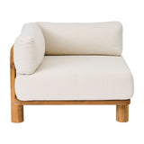 teak corner module outdoor sofa 