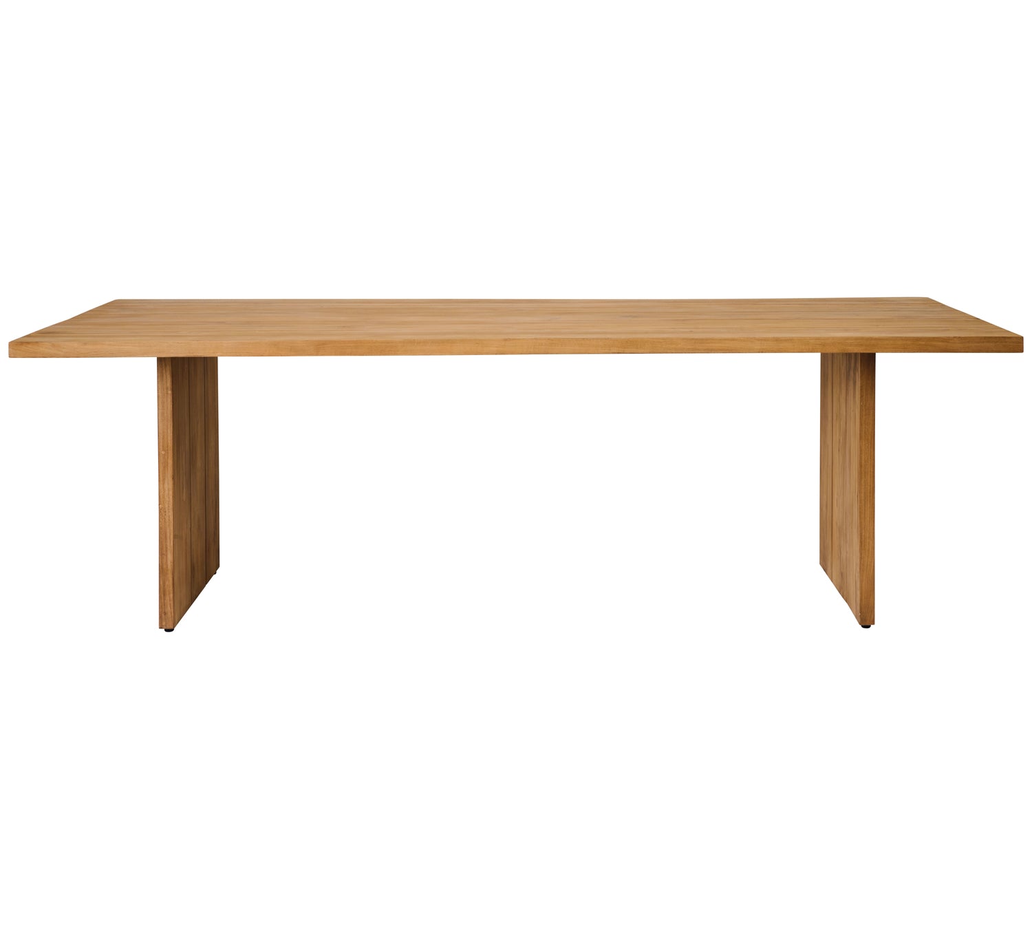 recycled teak outdoor dining table by Tine K