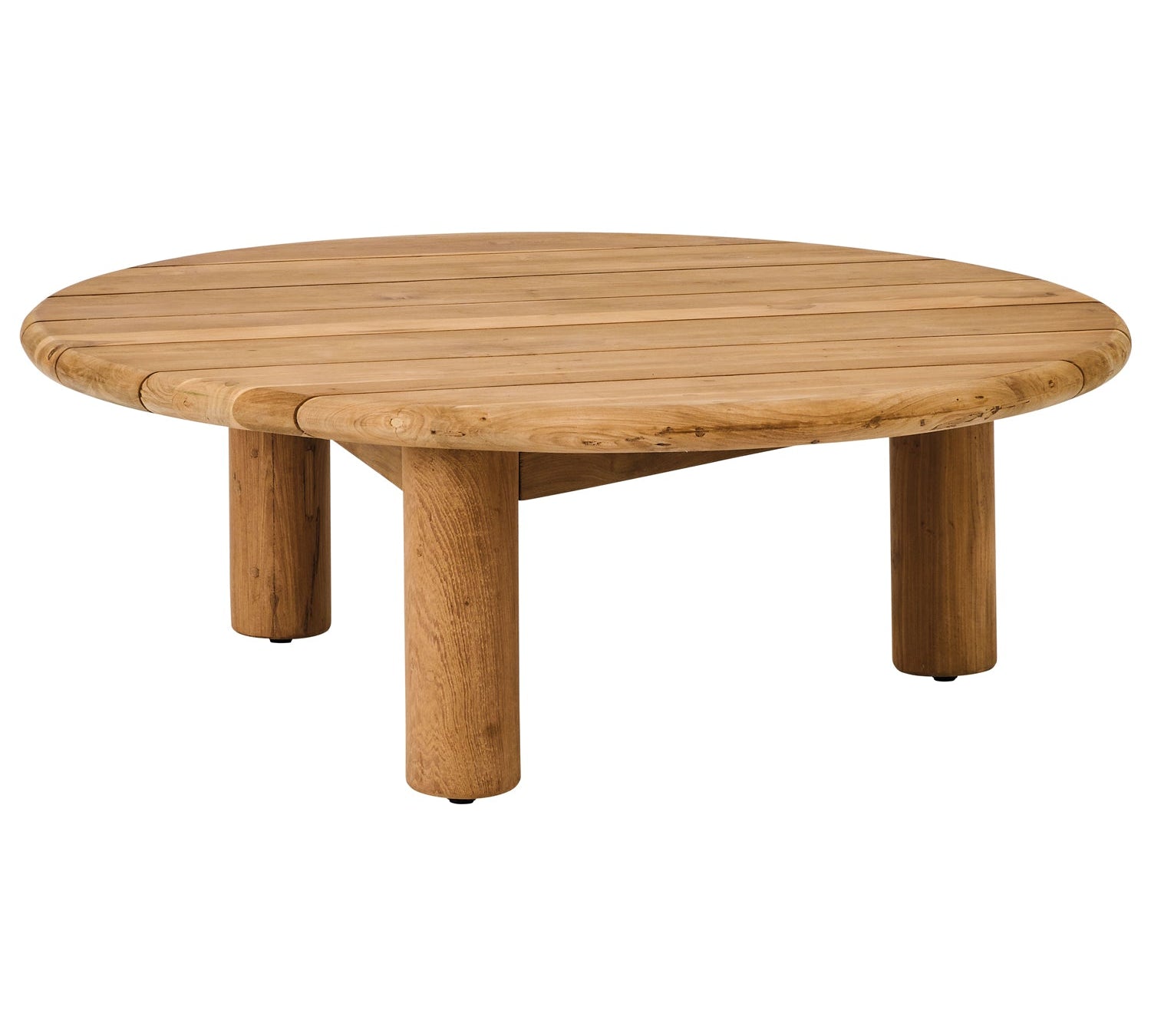 teak round outdoor coffee table