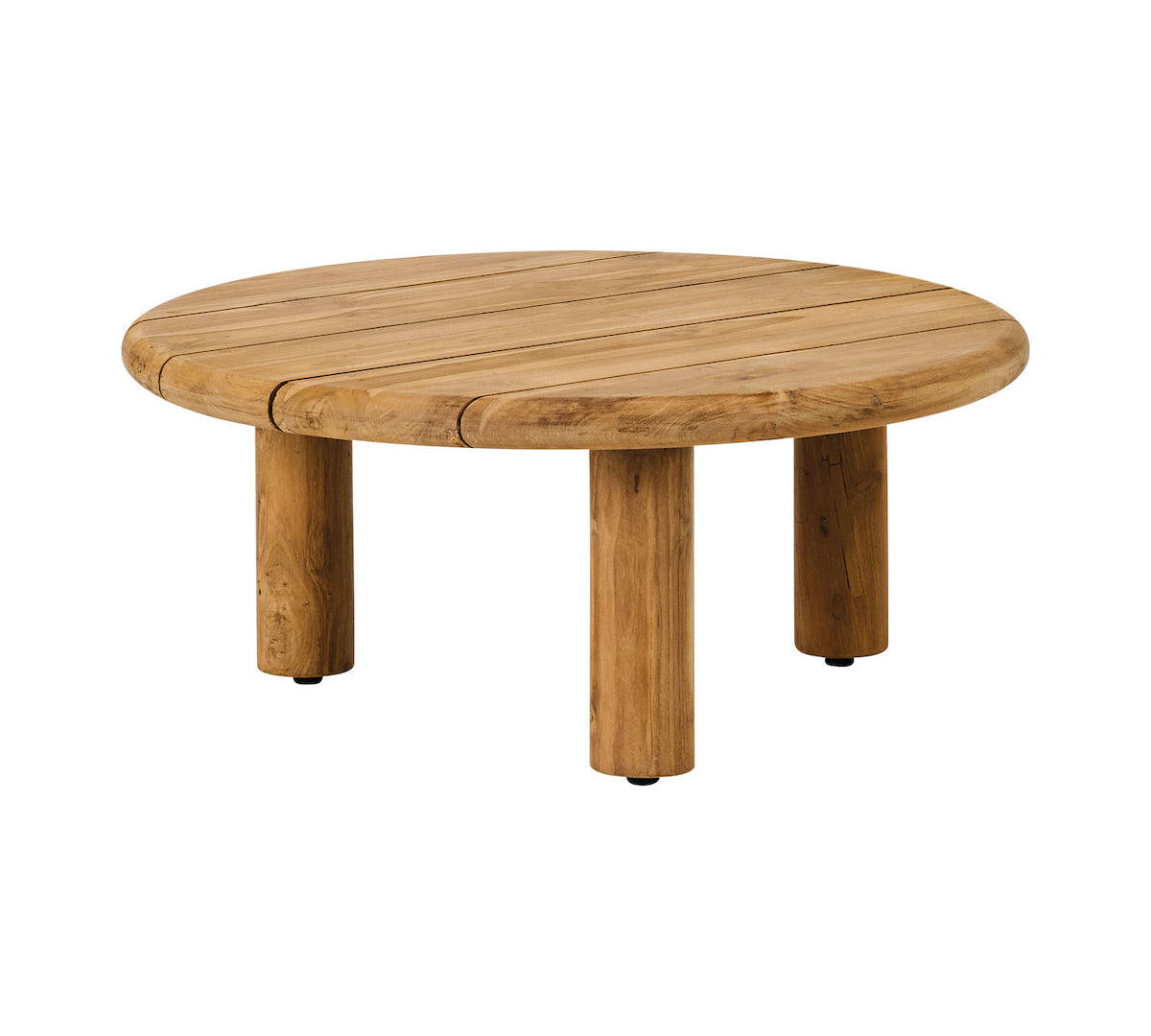 teak round outdoor coffee table