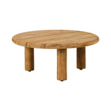 teak round outdoor coffee table