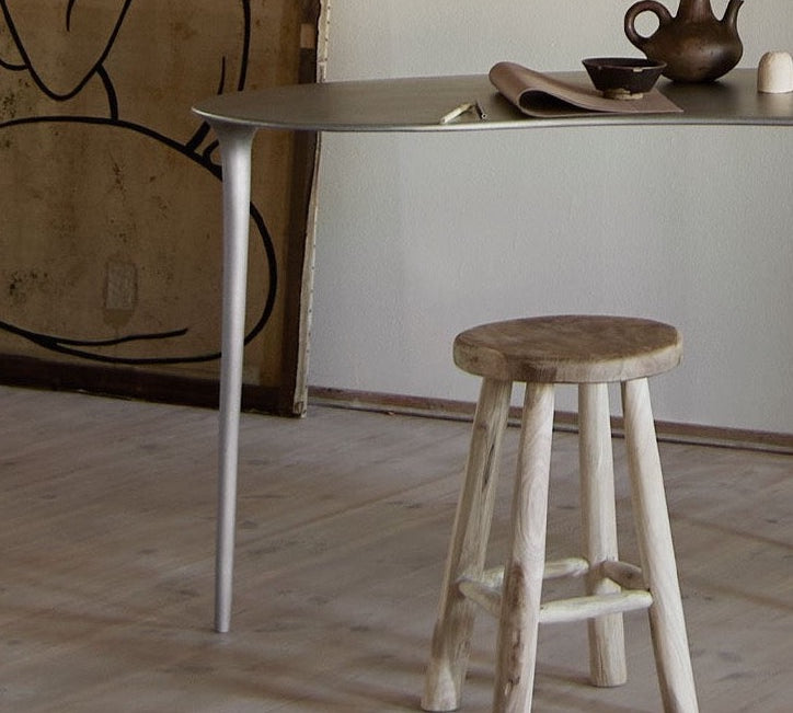 Jati Rustic Wooden Stool