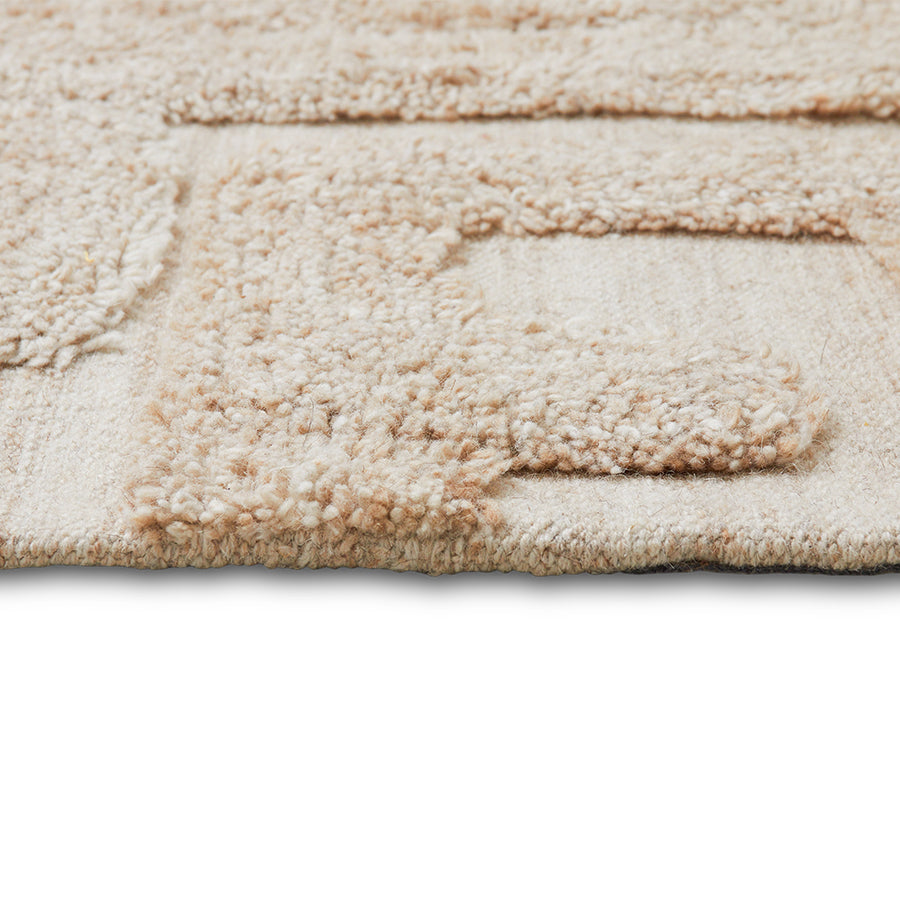 detail of Tufted Rug Limestone by HKLIVING