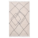 zig zag black and white rug by HKliving