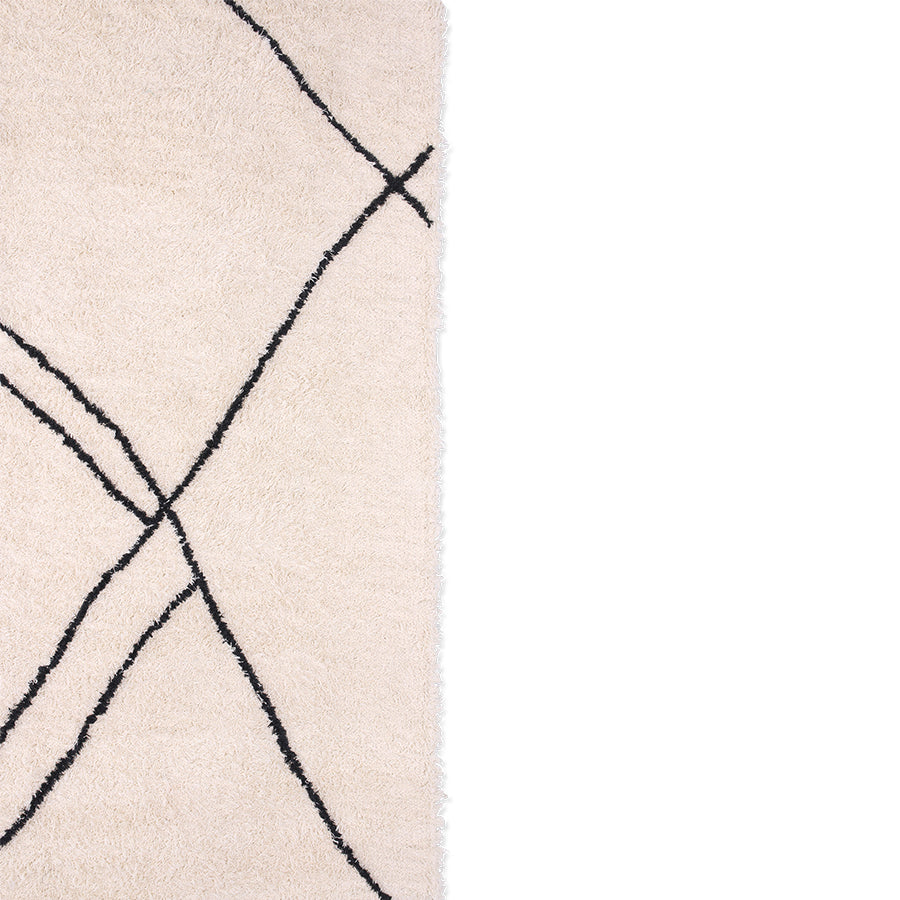 zig zag black and white rug by HKliving
