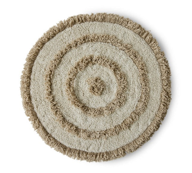round cream bath mat by HKliving