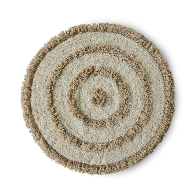 round cream bath mat by HKliving