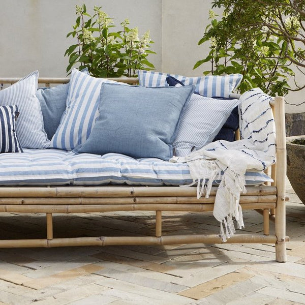 Blue and white striped sofa mattress Rimini by Bungalow 