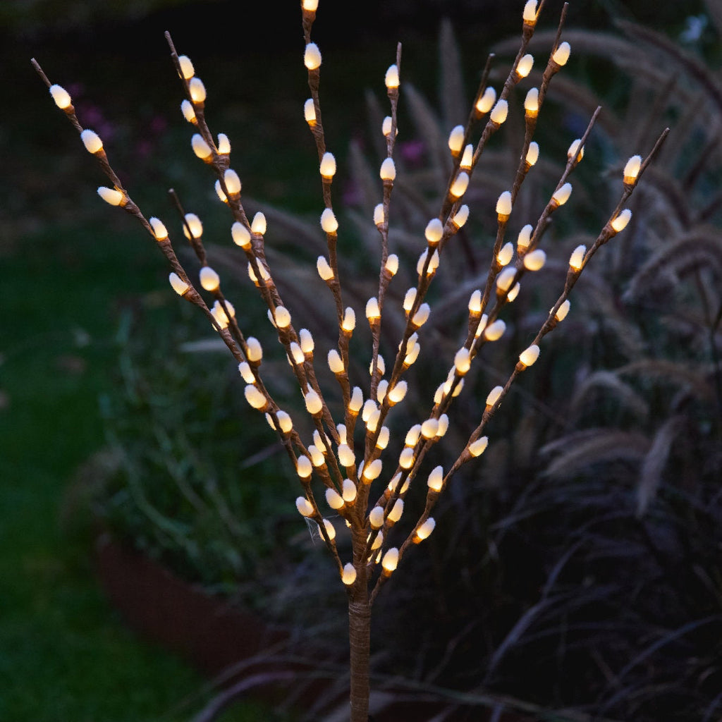 willow branch solar stake light 