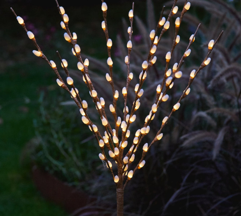 willow branch solar stake light 