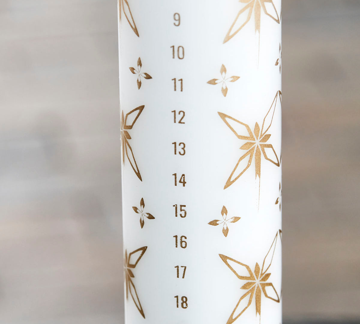 Detail of Christmas advent candle 