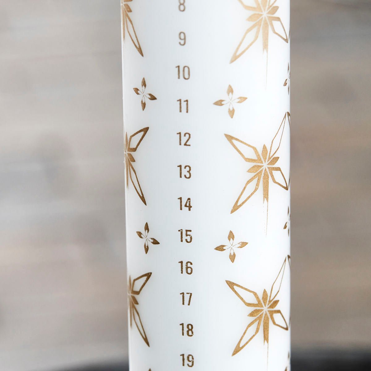 Detail of Christmas advent candle 