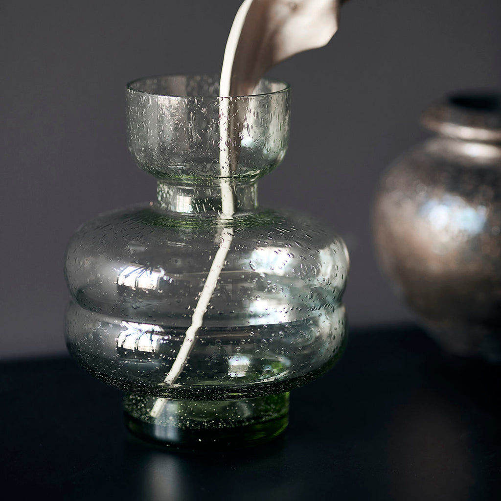 green glass vase Organic by House Docto