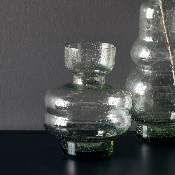 Vase Fesse en verre transparent HK LIVING HK LIVING glass bum vase