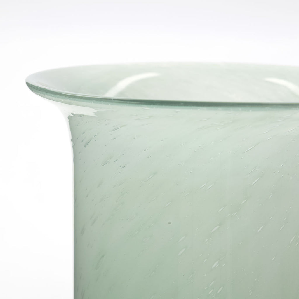Glass Vase Mint Green