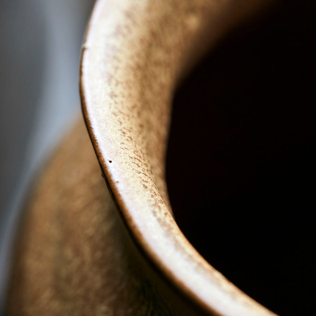 detail of handmade vase 