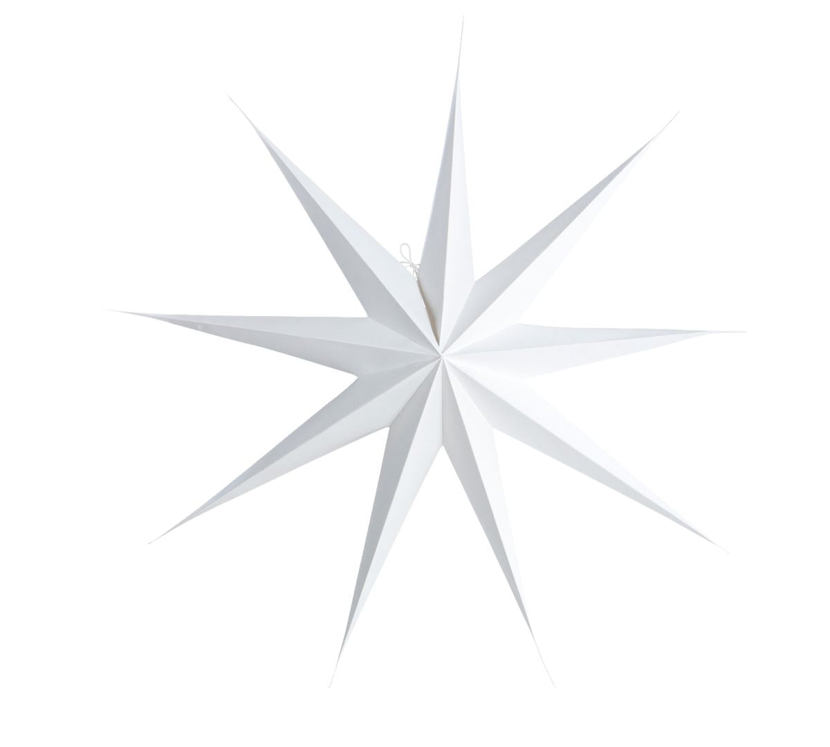 Hanging Paper Stars in White, Grey or Black