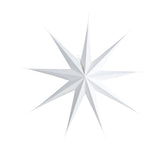 Hanging Paper Stars in White, Grey or Black