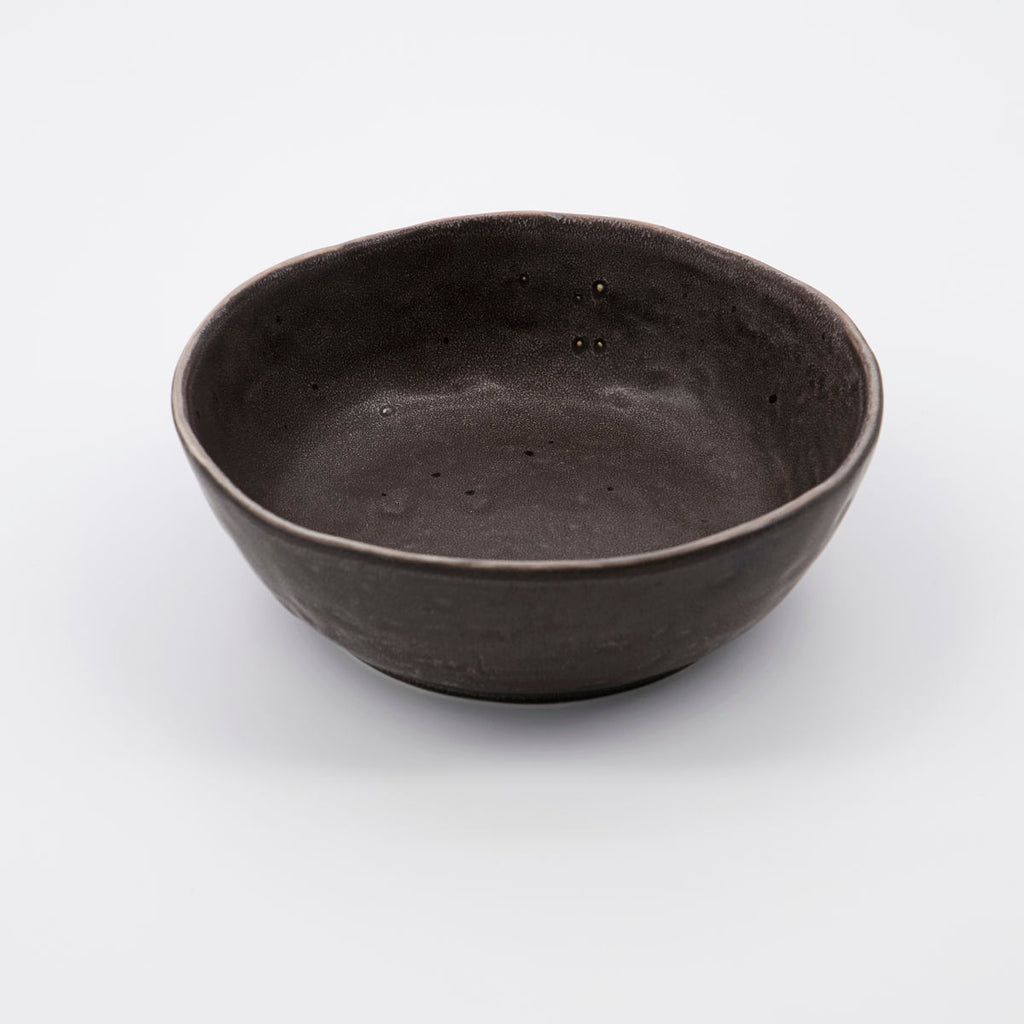 rustic bowl in dark grey by House Doctor