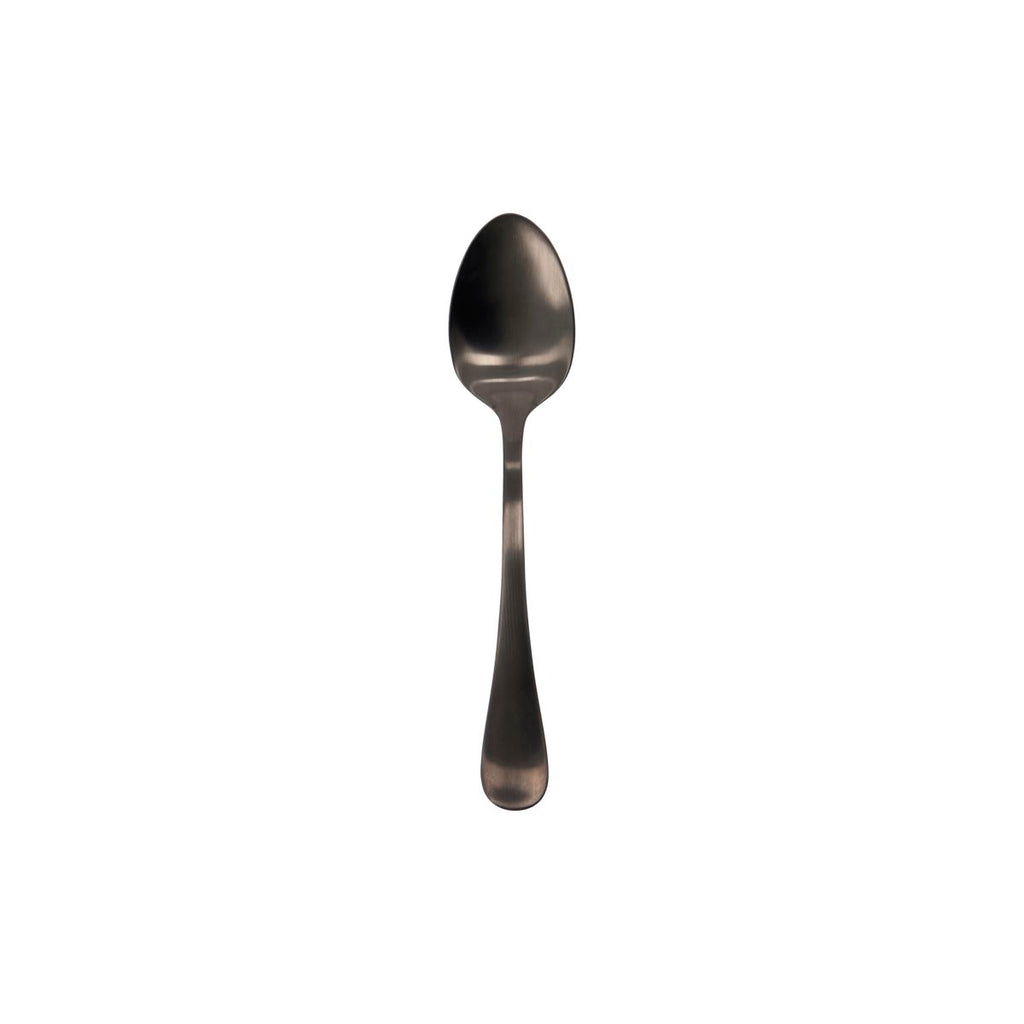 dark grey stainless steel spoon