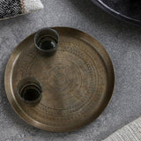 Brass etched tray by House Doctor 