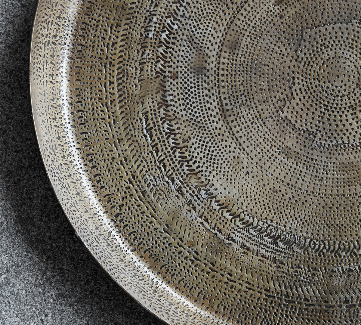 brass plated Moroccan style try 