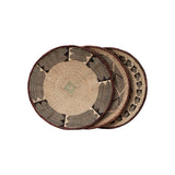 basket with a black and natural pattern