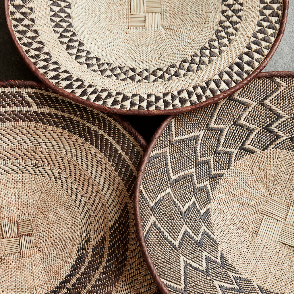 natural woven wall basket 
