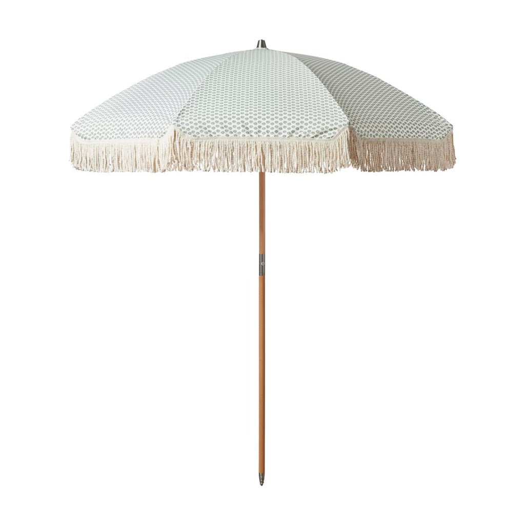 green patterned garden umbrella by House Doctor 