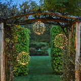 Indoor or Outdoor Hanging LED Sphere Light in Copper