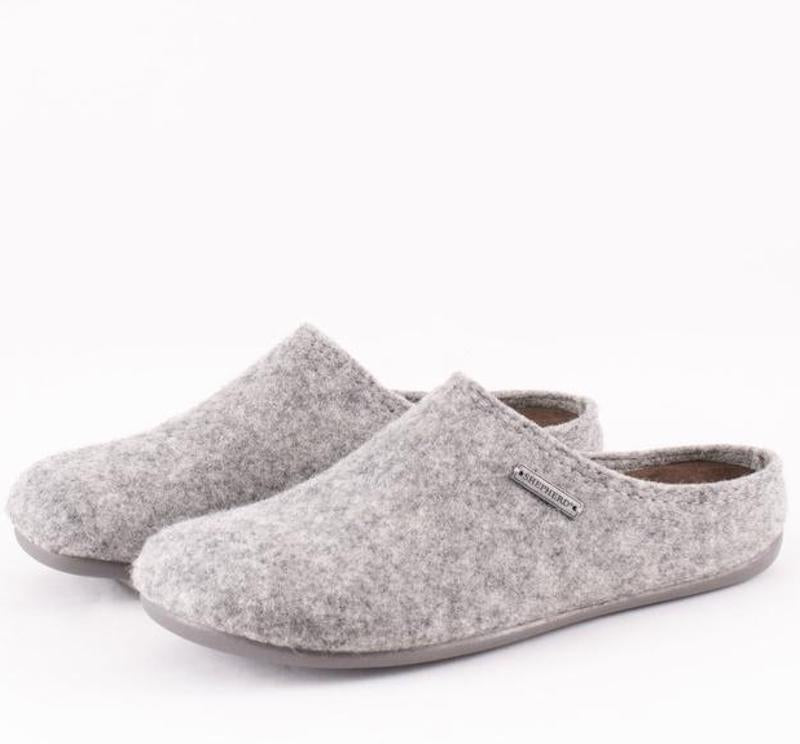 shepherd grey felt slippers Jon
