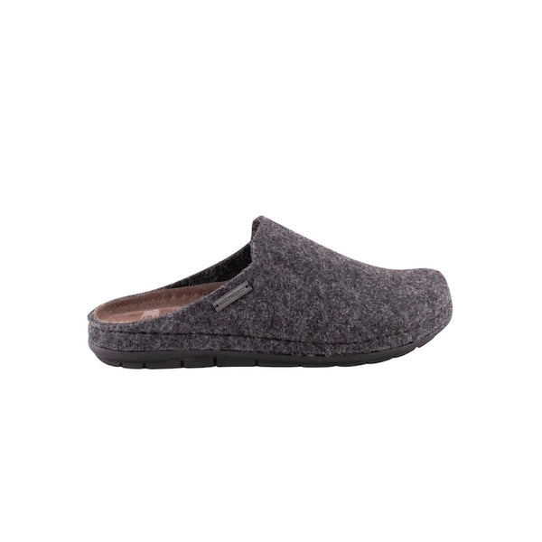 Samuel felt wool slippers in dark grey