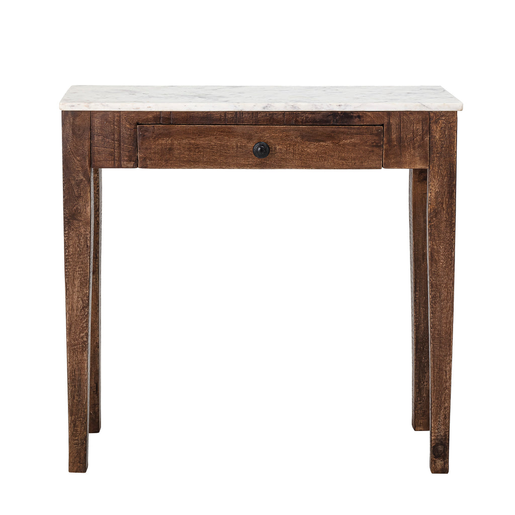 marble topped wooden side table Hauge by Bloomingville 