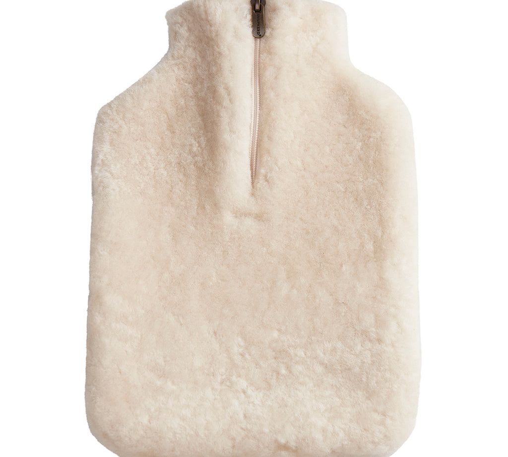 sheepskin hot water bottle cover 