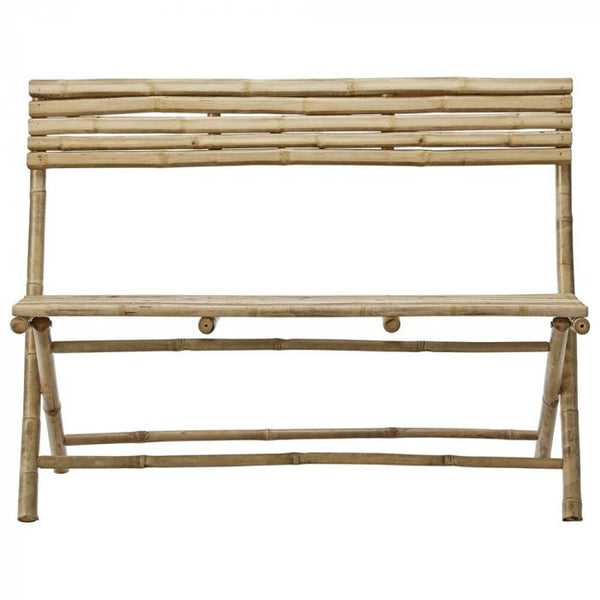 bamboo outdoor folding bench 