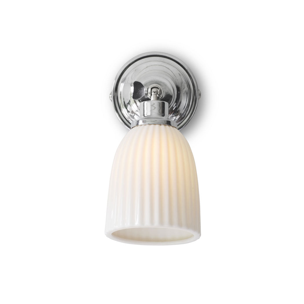 white bathroom wall light Alma by Garden Trading 