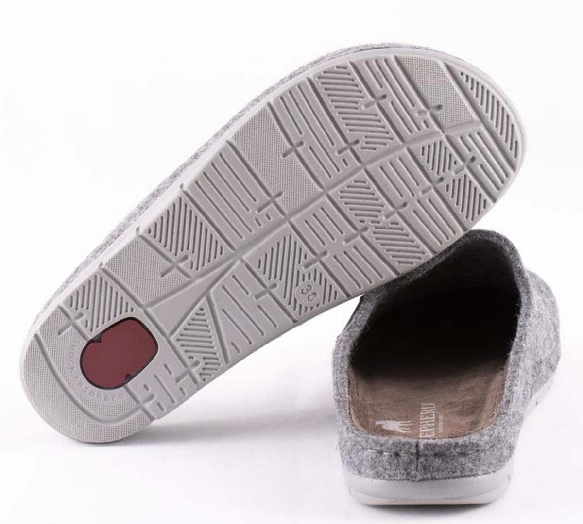 rubber sole of the Shepherd felt slippers